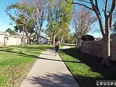 Milf performs ass licking on teen 18+ while granny and young 18+ participate in POV sex scene