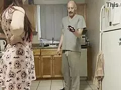 Step Dad Catches Step Daughter Late, Uses Her Ass, Pussy, Mouth