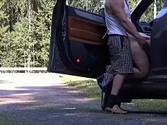 Got lucky and banged a sexy traveler on the road again! 🚗