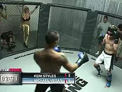 Wow, fucking in an MMA ring with big black cocks!