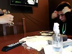 Had to fill my stepmom's ass with cream just to get pizza for dinner.