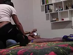 Milf bound in fishnets facefucked 😈