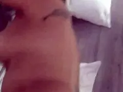 kinky tattooed wife masturbates