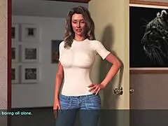 A wife and stepmother enjoy a relaxing jog together outdoors.