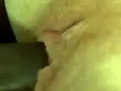Hairy ginger pussy gets roughly fucked by big black cock for first time