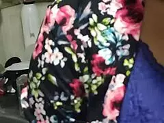 While washing dishes, the latina milf gets doggystyled by her perverted step-nephew, cum in mouth.