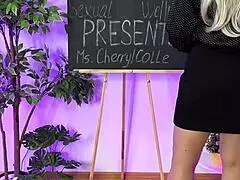 Sexy Milf Feels Emotional Putting On Leather Harness Suit