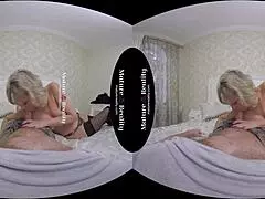 Maturereality features a mature blonde maneater in stockings.