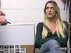 The mall cop gets caught smelling the housewife's panties at work