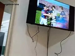 Damn, this young futbolista’s dripping tanga shows her anal endurance!