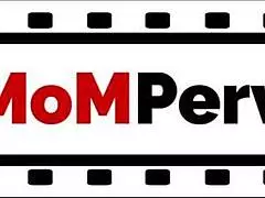 Blonde stepmom helps stepson with daily chores around the house