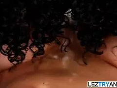 Hot stepmom enjoys teen pussy