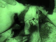 젠장! 내 비밀 생활에서 빈티지 에로틱 무성 영화 털난 액션 드러나!