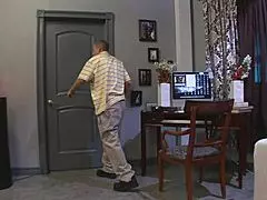 Natalia rossi bends over for mr pete's anal fingering and monster cock riding.