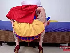 Snow White Meets Big Bad Wolf’s Giant Dick for Revenge on Grandma with Cris Bathory and Frotinha