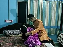 Indian Couple’s Intense Hardcore Sex with Sexy Wife and Young Husband
