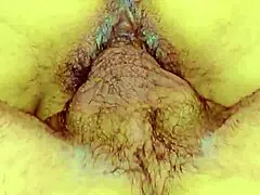 Fucking and cumming inside my friends wife with shaved pussy and monster cock