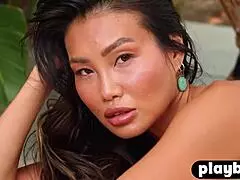 Big Natural Tits Asian Milf Viviane Leigh Undresses Her Hot Body