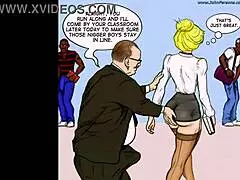 White Slut Teacher Teases With Monster Cock