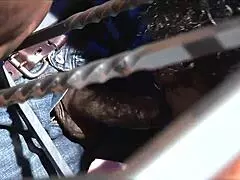 Justice takes a huge black cock in her phat booty