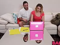 Sarah Vandella, A Hot Milf, Enjoys A Hardcore Threesome With Her Stepson