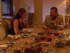 Brunette Milf Licks Monster Cock Before Intense Fucking in Living Room