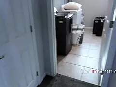 Hot step mom gives quick blowjob in pov fantasy