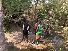 We almost got caught fucking by fulanis at the riverside