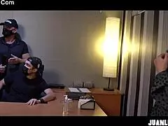 I broke in bad durin this threesome with milfs and big cocks