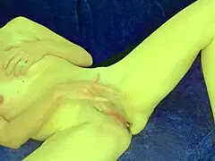 Horny MILF Caroline Orgasms Stuffing Wet Pussy With Toys