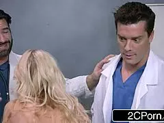 double trouble docs cure blonde milf with intense dp sex, anal and pussy