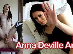 tattooed cutie has morning session with anna deville