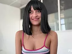 digna morales chats and rides hard, swallowing cum with big ass!