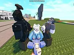 herregud, i whoreblox-spillet er gangbang-øyeblikket 11 fullt av hard knulling, sædskudd og creampies