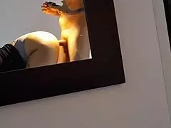 secretly recorded by the waitress as this fat latina gets doggystyle with her lover