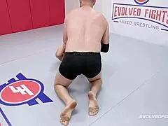 Brandi Mae dominates Jack Friday in mixed wrestling, sucking cock in wild match