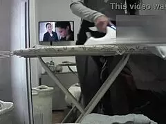 Desperate housewife has an orgasm during a normal working day at home!