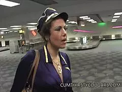i'm a milf stewardess gettin wrecked by this huge black dick, oh god!