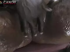 Horny milf caught masturbating gets bbc help and squirts