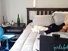 girlsfollow com - casca akashova puts on a busty milf fingering show.