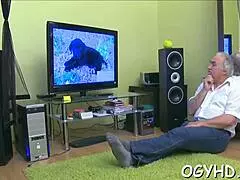 hot japanese babe gets banged rough by older guy