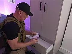 Tattooed Young British Robber Fucks Shaved Pussy of Hot Milf Neighbor Hard