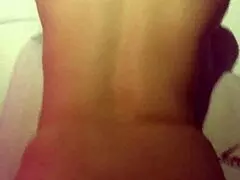 I'm getting fucked from behind by a big-assed gringa milf, feeling every thrust