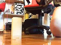 European Milf Pees On Bathroom Floor During Dirty Solo Session