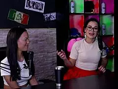 Redhead swinger explains massage foreplay for intense squirting