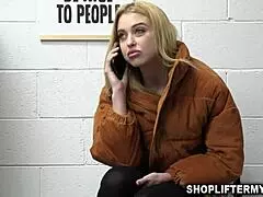 Aaliyah Love and Chloe Cherry Strip and Get Fucked by Pervert Security Officer for Shoplifting