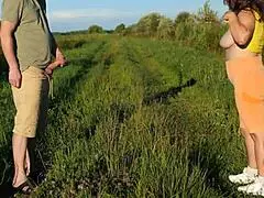 Insane! Risky Outdoor Sex with a Crazy Nympho Stranger Turns Wild!