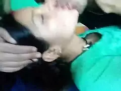 Just kissing and pressing my girlfriend's boobs at home with foreplay