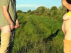 Insane! Risky Outdoor Sex with a Crazy Nympho Stranger Turns Wild!