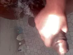 Horny White Girl Worships Huge Black Cock